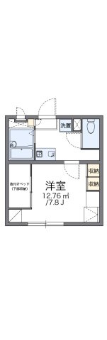 静岡市葵区大岩本町のアパートの間取り|代表的な間取のため実際の間取とは異なる場合があります