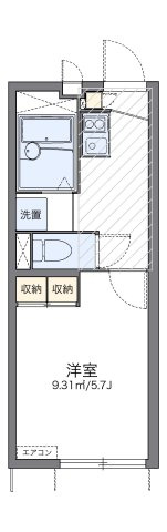 静岡市清水区江尻台町のアパートの間取り