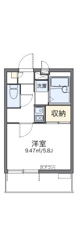 静岡市駿河区中野新田の賃貸マンションの間取り