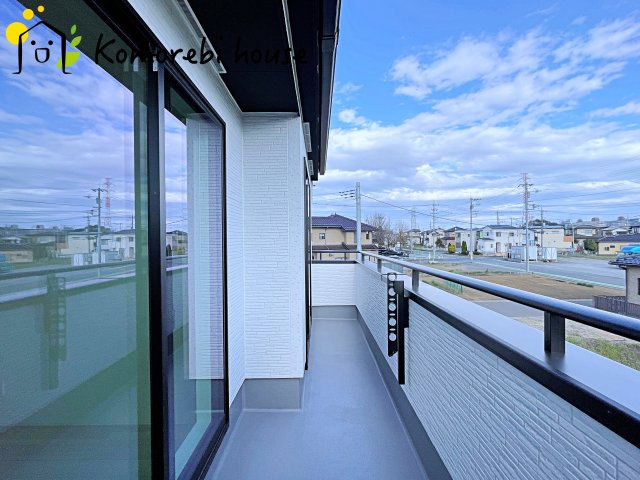 北本市下石戸下　5期　新築一戸建て　グラファーレ　03のバルコニー|3/19撮影済み