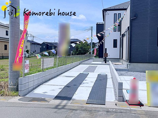 北本市下石戸下　5期　新築一戸建て　グラファーレ　03の駐車場|3/19撮影済み
