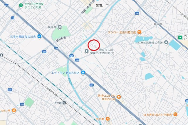 加古川市野口町良野　　中古戸建の地図