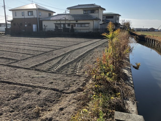 柳川売地の外観|北西側より撮影（西水路あり）