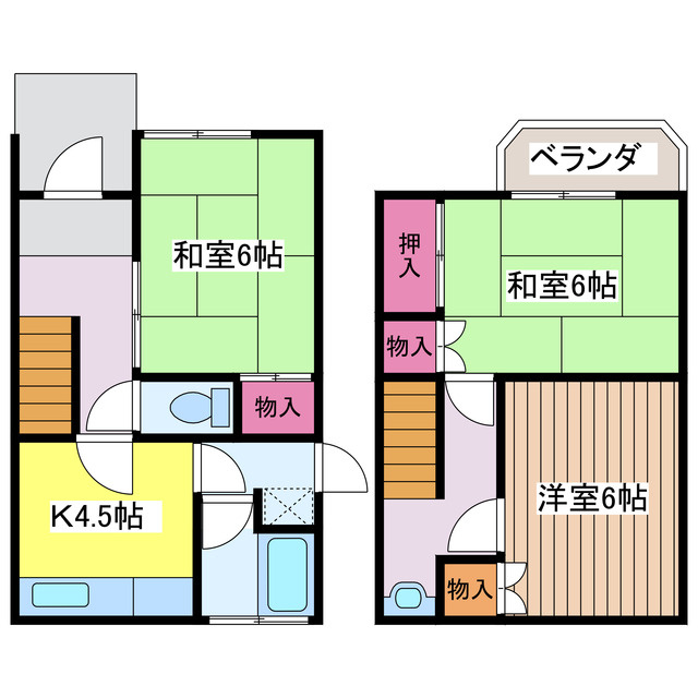 山本コーポの間取り