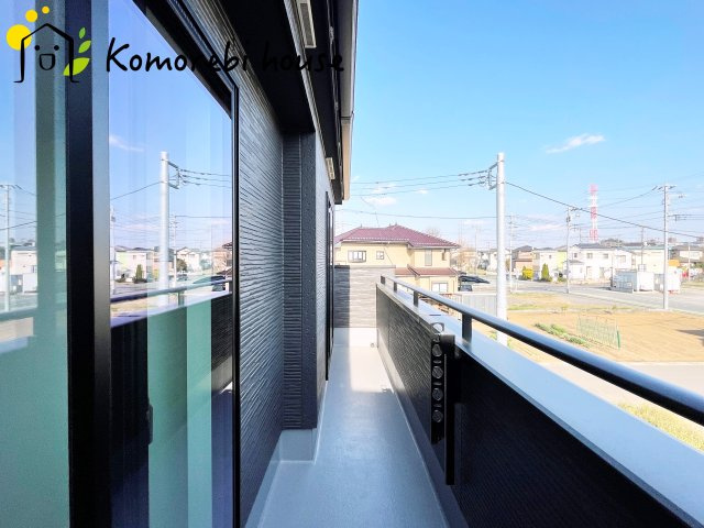 北本市下石戸下　5期　新築一戸建て　グラファーレ　04のバルコニー|陽当たり良好なバルコニーです