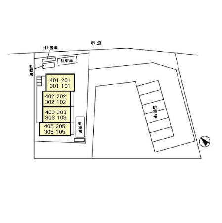 ミレニアムハイツの区画図