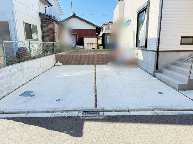 川越市笠幡　未入居戸建ての駐車場|駐車場があります