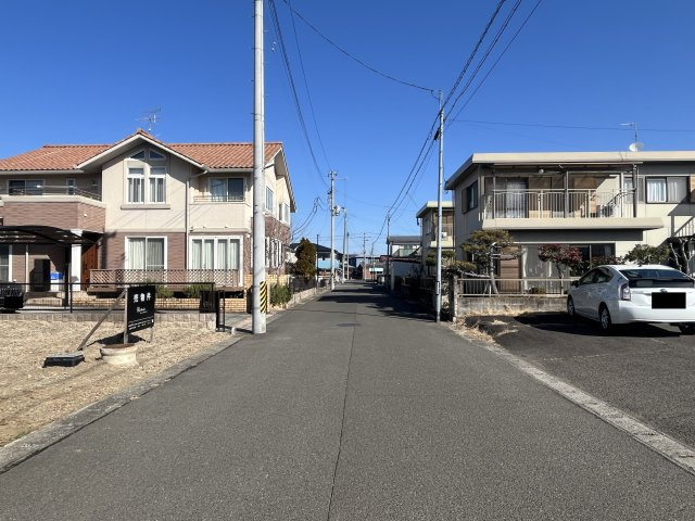 仙台市若林区今泉一丁目の前面道路含む現地写真|前面道路は幅約6m