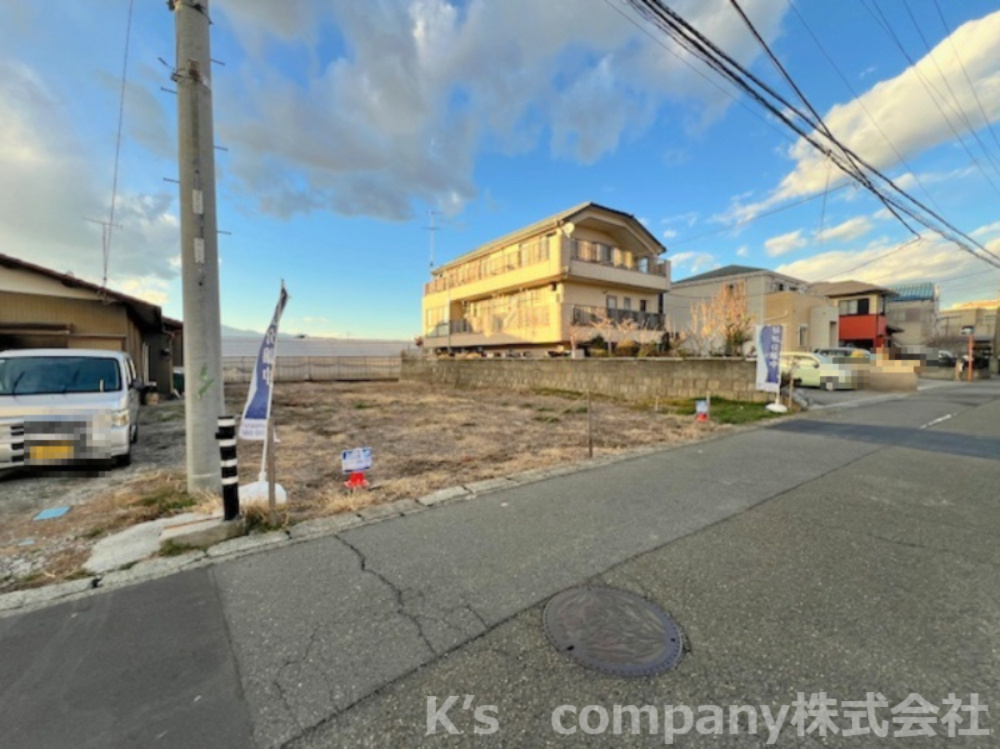 ■高座郡寒川町宮山　建築条件なし　売地　A区画の前面道路含む現地写真|外観写真☆