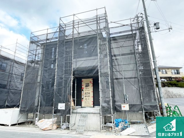 ★現地見学可能！★大津市坂本　新築一戸建ての外観|周辺は落ち着いた街並みの住宅地！子育てがしやすい住環境です！まだ未完成ですが、現地でしかわからない事もございます。是非一度ご覧ください。