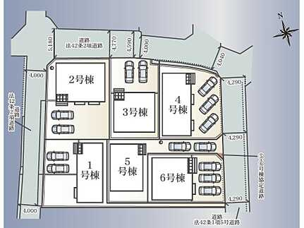 佐伯区八幡1丁目の区画図