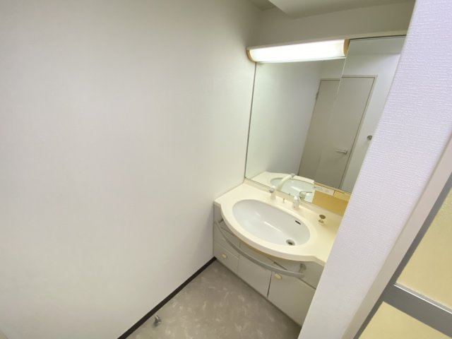 シロハイヌ門戸の洗面所
