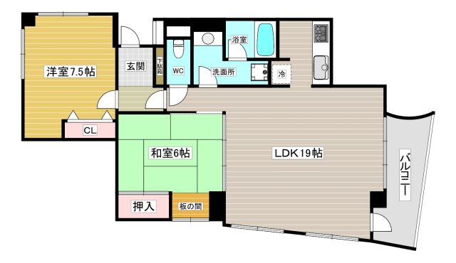 シロハイヌ門戸の間取り