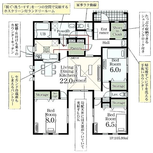 【間取り】 | リーブルガーデン．S　深谷田中第３　 | ３号棟間取り図