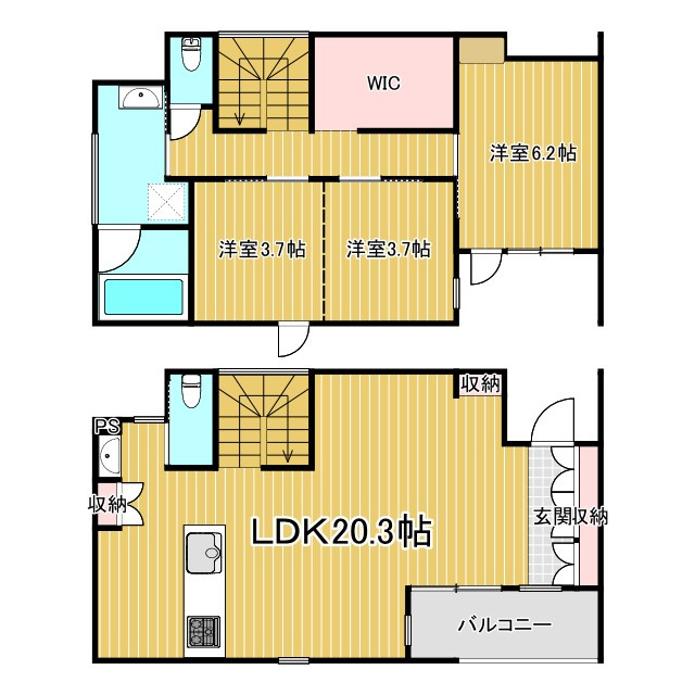 紫原4丁目戸建ての間取り