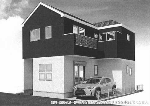相模原市南区文京1期　新築戸建全1棟の外観パース