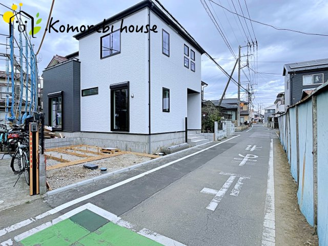 上尾市二ツ宮　7期　新築一戸建て　グラファーレ　01の前面道路含む現地写真|3/19撮影済み