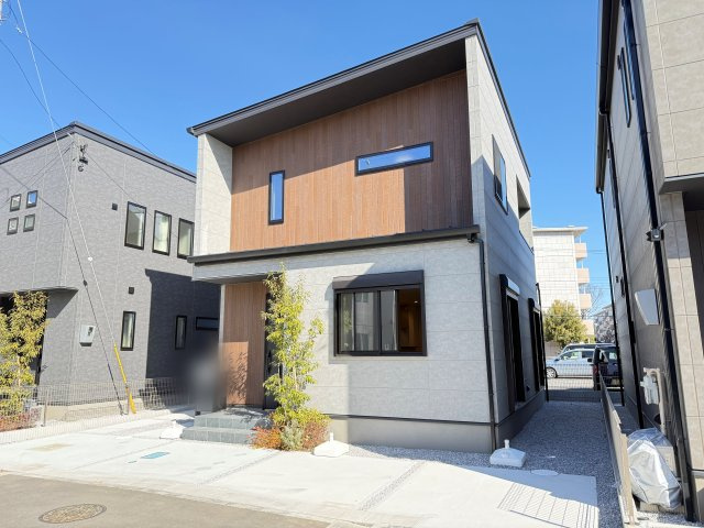 川越市大字笠幡　新築一戸建て　5号棟の外観|落ち着いた雰囲気の外観です