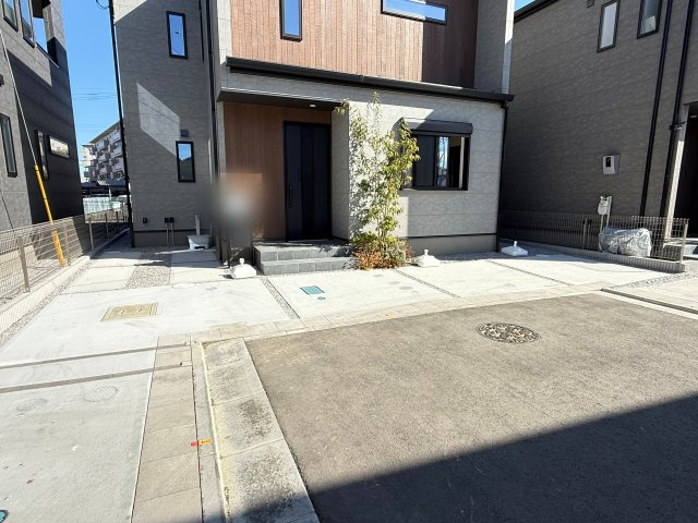 川越市大字笠幡　新築一戸建て　5号棟の駐車場|カースペースがあります