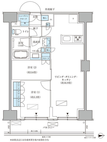 【間取り】 | パークアクシス品川天王洲アイル