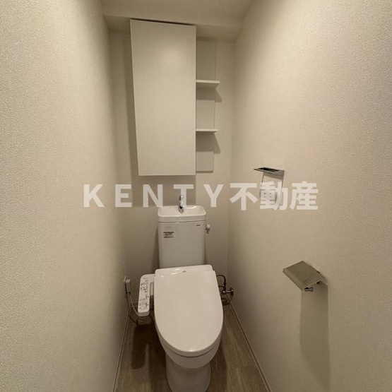 【トイレ】 | パークアクシス品川天王洲アイル | 落ち着いた色調のトイレです