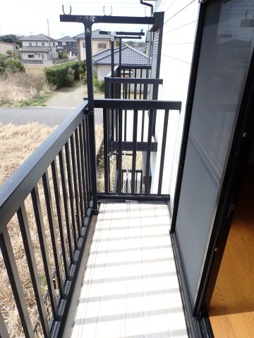 MIZOGUCIハイツのバルコニー