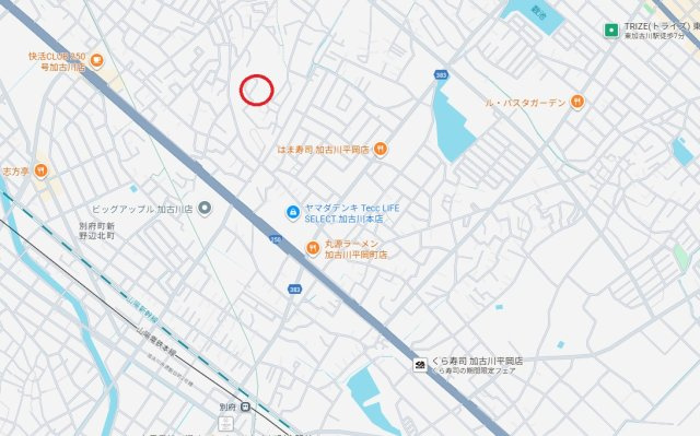 加古川市野口町坂井　　山陽電鉄「別府駅」徒歩19分の地図