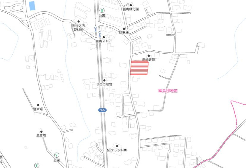 西諸県郡高原町大字広原の売地の土地図