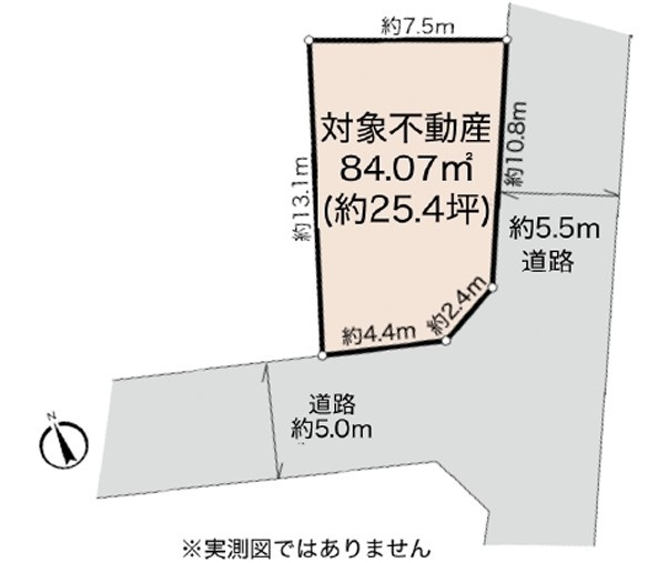 泉区上飯田町 中古戸建 1980万円の区画図