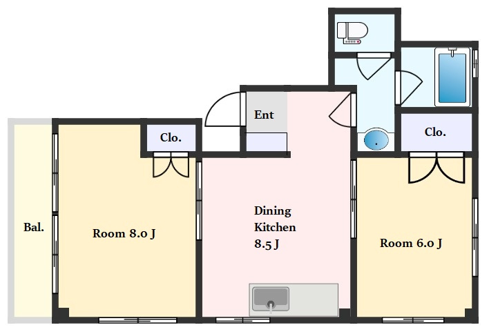 シャトレ自由が丘の間取り