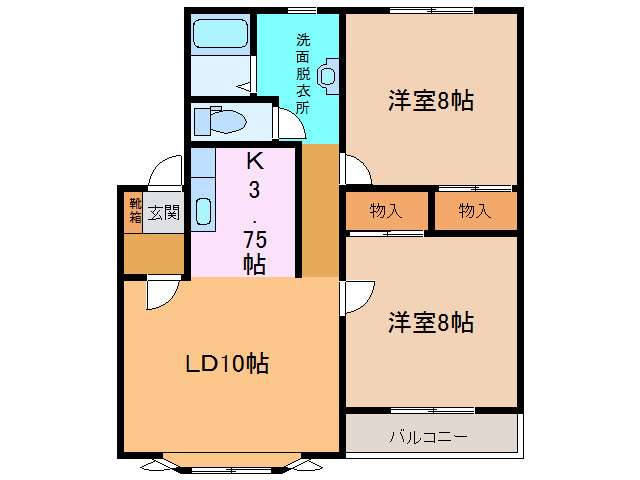 ラッキーストリッジⅢの間取り