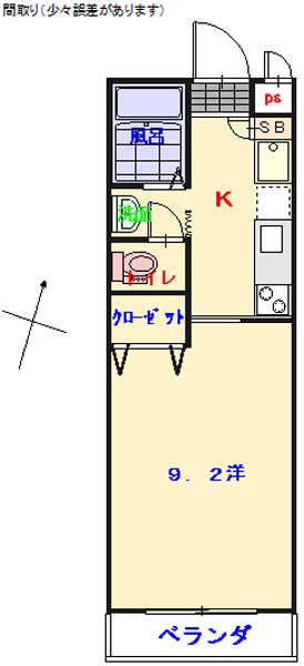 メゾン　カヤ　Sの間取り