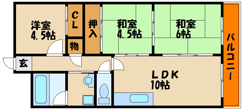 モアレ大久保の間取り