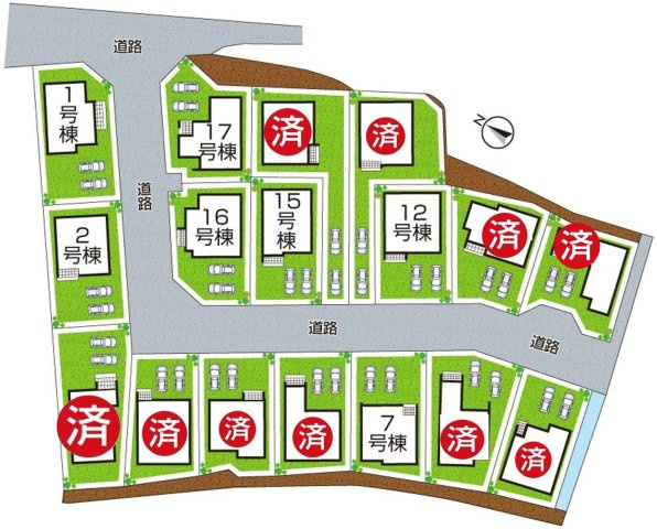 ★29(土)30(日)現地見学可能！★大津市坂本　全17邸の区画図|全17区画