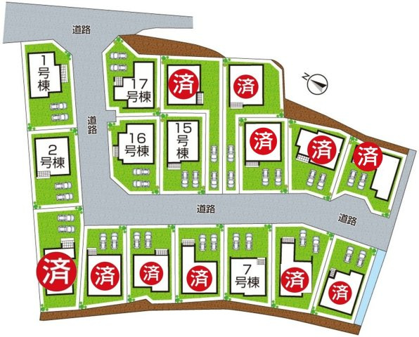 ★29(土)30(日)現地見学可能！★大津市坂本　全17邸の区画図|全17区画