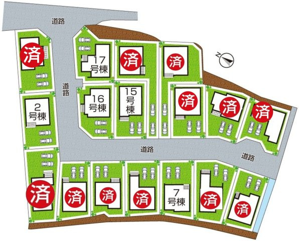 ★3(土)4(日)現地見学可能！★大津市坂本　全17邸の区画図|全17区画