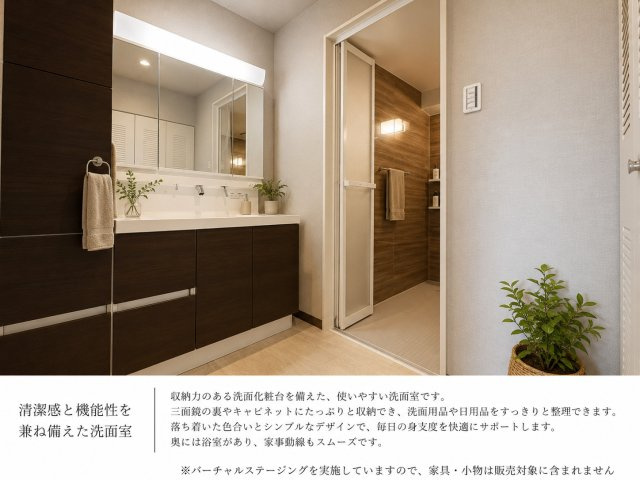ライオンズマンション京命の独立洗面台