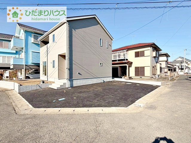 【庭】 | 常総市東野原第1　新築戸建 | マイホームなら駐車場代がかかりません！しかも、自宅の駐車場で洗車ができます！今までコイン洗車に行っていた手間も省けて、節約にもつながります(^^♪