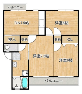 【間取り】 | 泉北槇塚台住宅３号棟 | 空家ですので即日内覧可能です！
お忙しい方でもお仕事帰り等にご内覧頂けます！