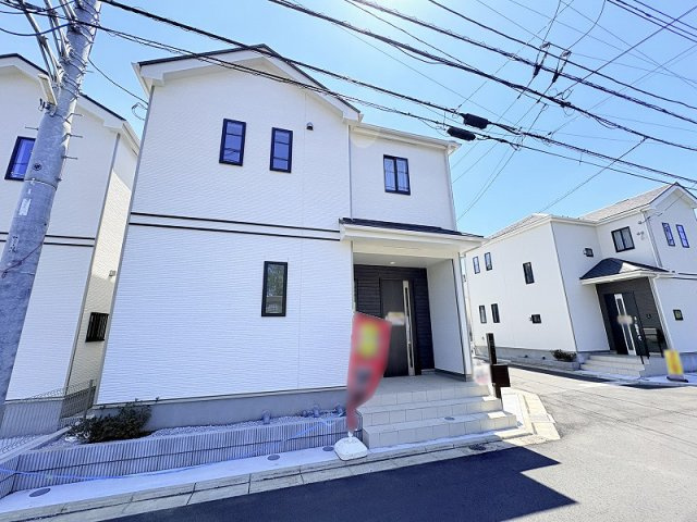 【外観】 | 新座市石神4丁目　新築一戸建住宅　全13棟　(保谷店) | 建物完成し実際に室内のご見学が可能です。お問い合わせの上、ぜひ現地をご確認ください。