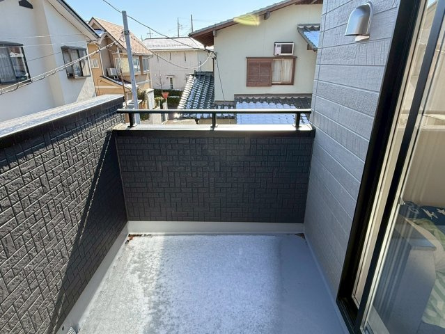 川越市霞ケ関北5丁目　3期　新築一戸建て　1号棟のバルコニー|陽当たり良好なバルコニーです