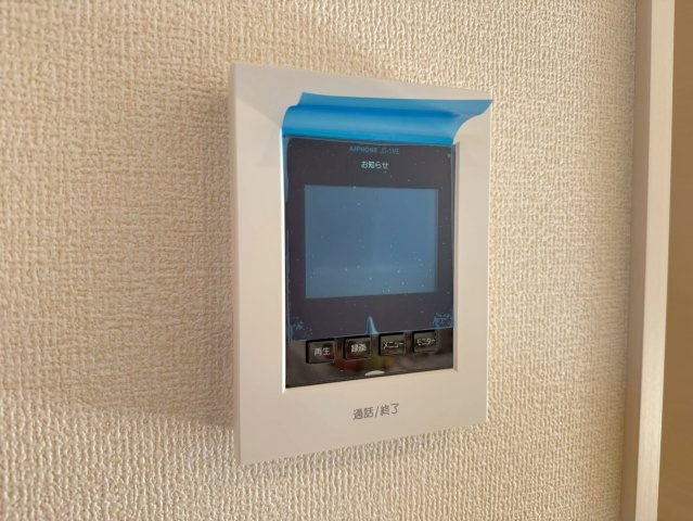 川越市霞ケ関北5丁目　3期　新築一戸建て　1号棟の防犯設備|モニター付きインターホン