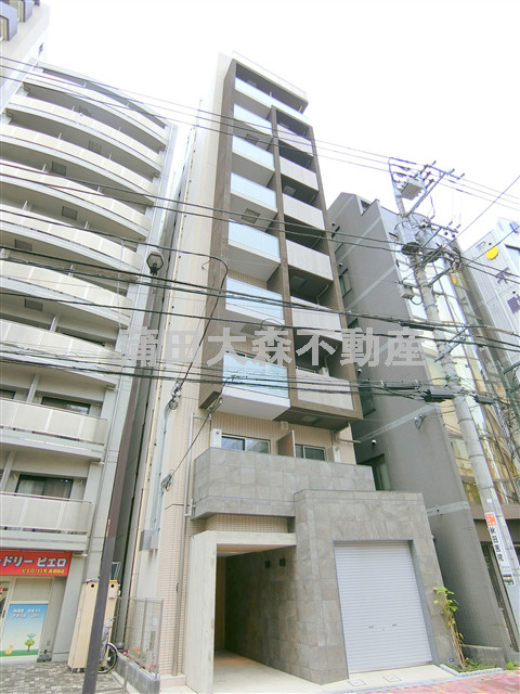 クリスタルパレス蒲西の外観|2021年7月築　RC鉄筋コンクリート造地上10階建て総戸数16戸ペット可インターネット無料の人気賃貸マンション　JR京浜東北線蒲田駅徒歩圏内の東京都大田区西蒲田6丁目　東急池上線蓮沼駅最寄り
