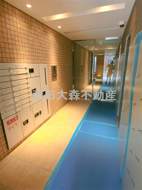 クリスタルパレス蒲西のエントランス|防犯カメラTVモニター付オートロック宅配BOXメールBOX