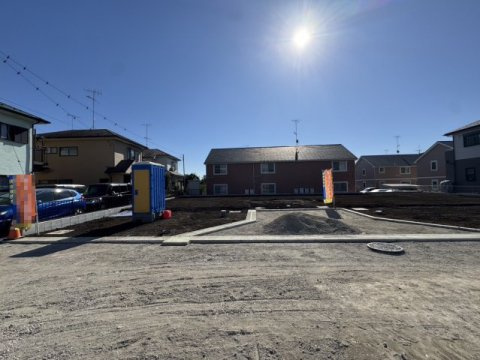厚木市関口　建築条件付き売地の外観