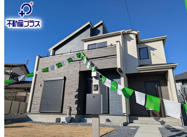 水戸市姫子1丁目の外観|注文住宅のようなおしゃれで重厚感のある外観です♪