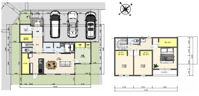 神戸市西区富士見が丘4丁目　土地のその他|建物プラン例