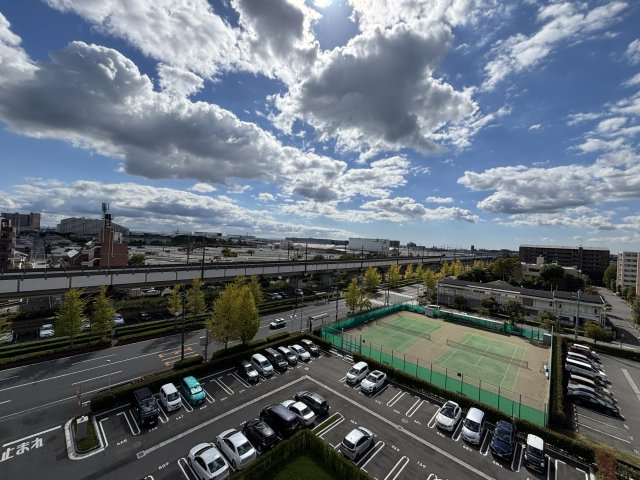 バルコニーからの眺望。広々して気持ちがいいですね