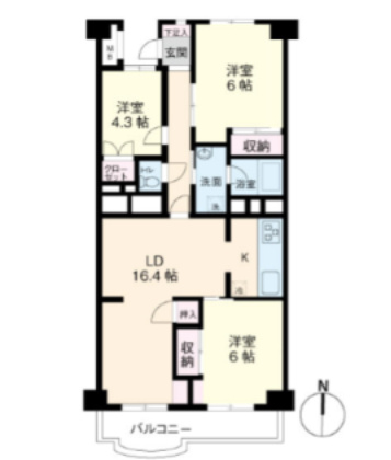 ●南向きのお部屋が二部屋あり、陽当たりの良い物件となっています。
●ファミリー向けの物件です。