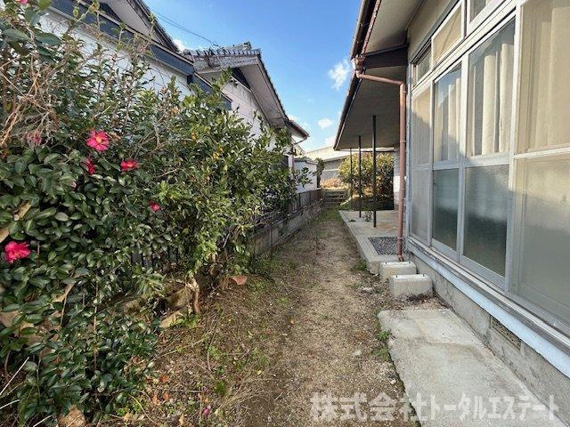 下関市小月南町中古平家建ての庭